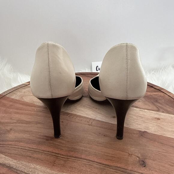 ALDO Shoes Womens Size 38 Beige d'Orsay Pointed Toe Stiletto Heel Pumps Dress - Picture 4 of 14